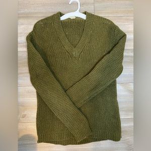 Vintage Australian Shetland wool, woman’s sweater, Dark Green, 1950s, Brand New